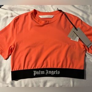 palm angels cropped shirt
